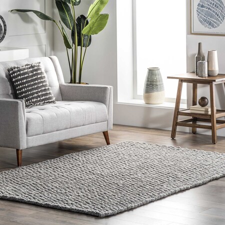 Nuloom Glendora Hand Woven Chevron Area Rug 8ft x 10ft VESE01C-8010